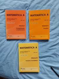 Conjunto de 3 livros IAVE Matemática A novos