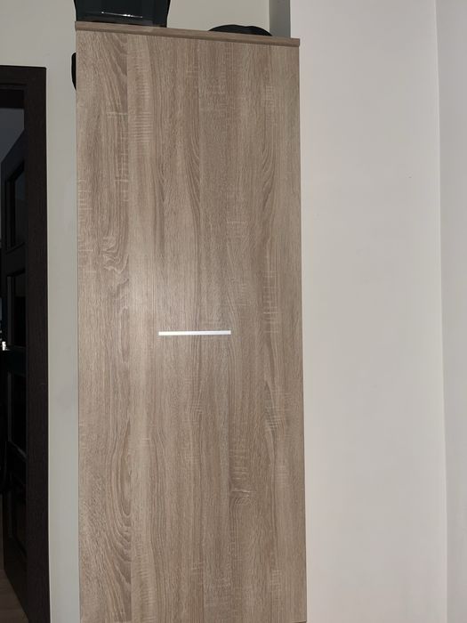 Wąski regał zamknięty 60cm szafa dąb sonoma jak nowy