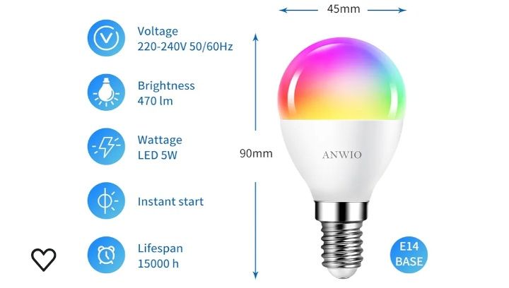 Żarówki Anwio Smart Control