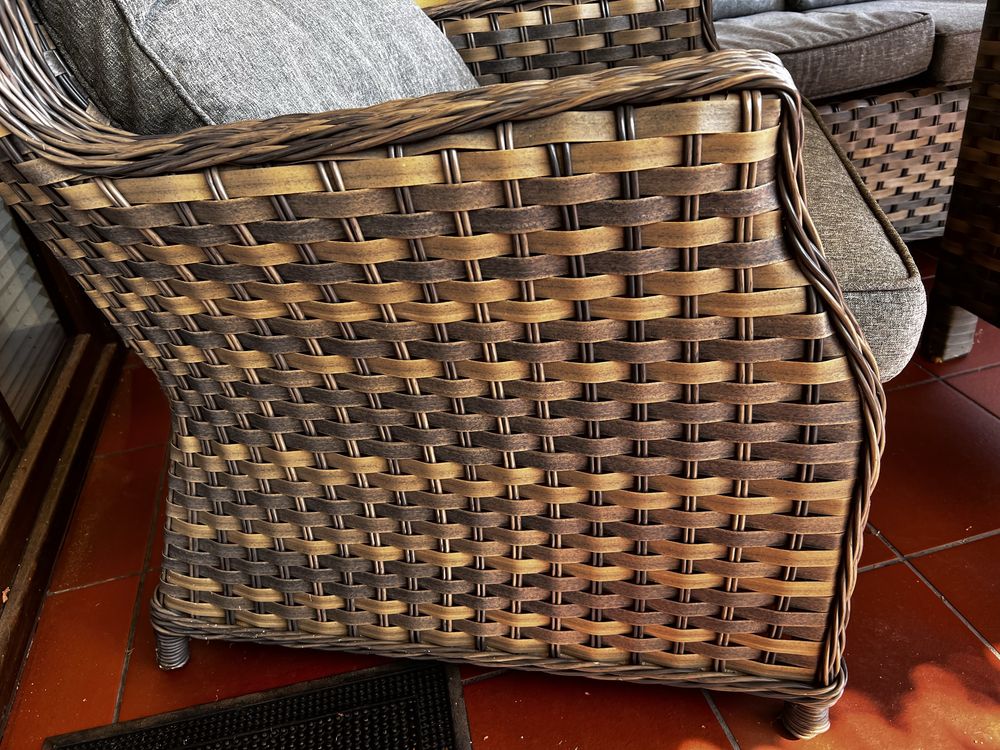 Meble technorattanowe TRIVENTO DINING 3 sofa fotele duzy