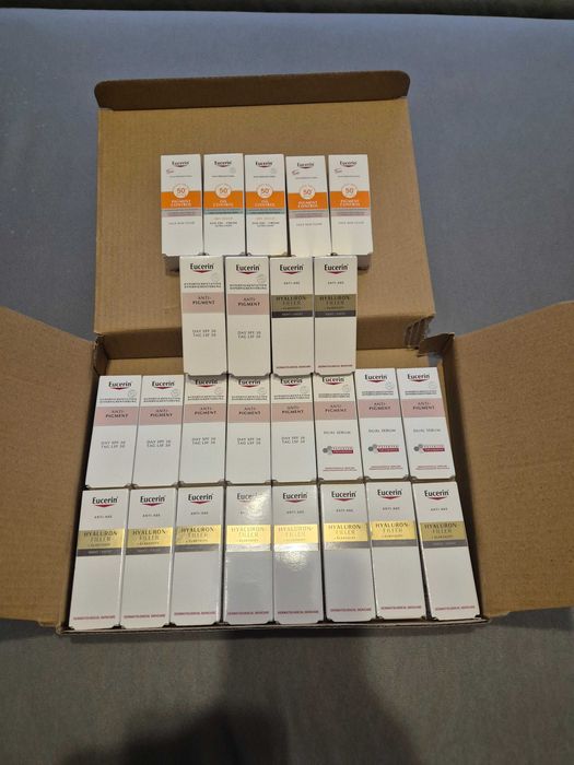 Box kosmetyków Eucerin.