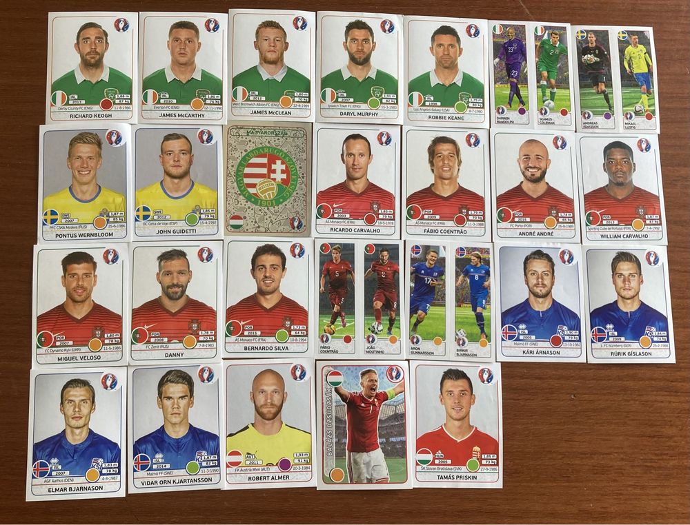 Cromos Campeonato da Europa 2016 UEFA