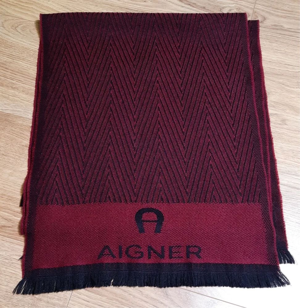 Шикарний шарф з вовни меріноса Aigner, оригінал