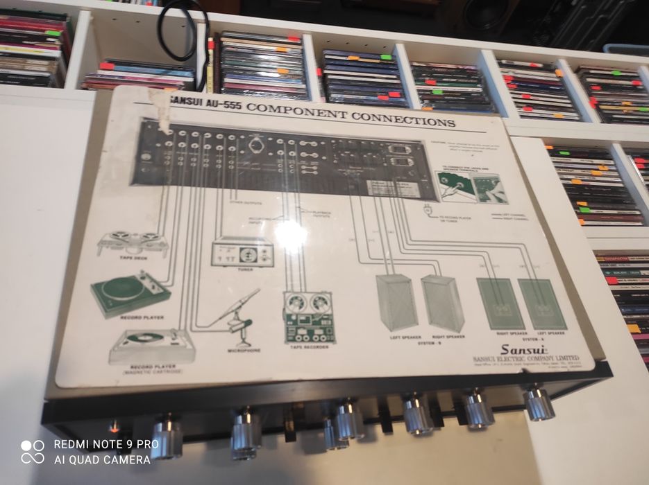 Sansui AU 555 . Wzmacniacz stereo . Stan Super. Gwarancja!