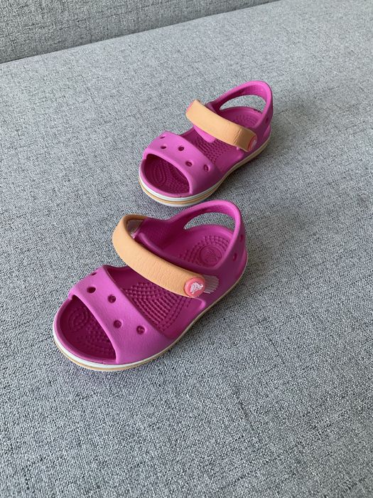 Sandały Crocs C5, 20-21, piankowe, różowe