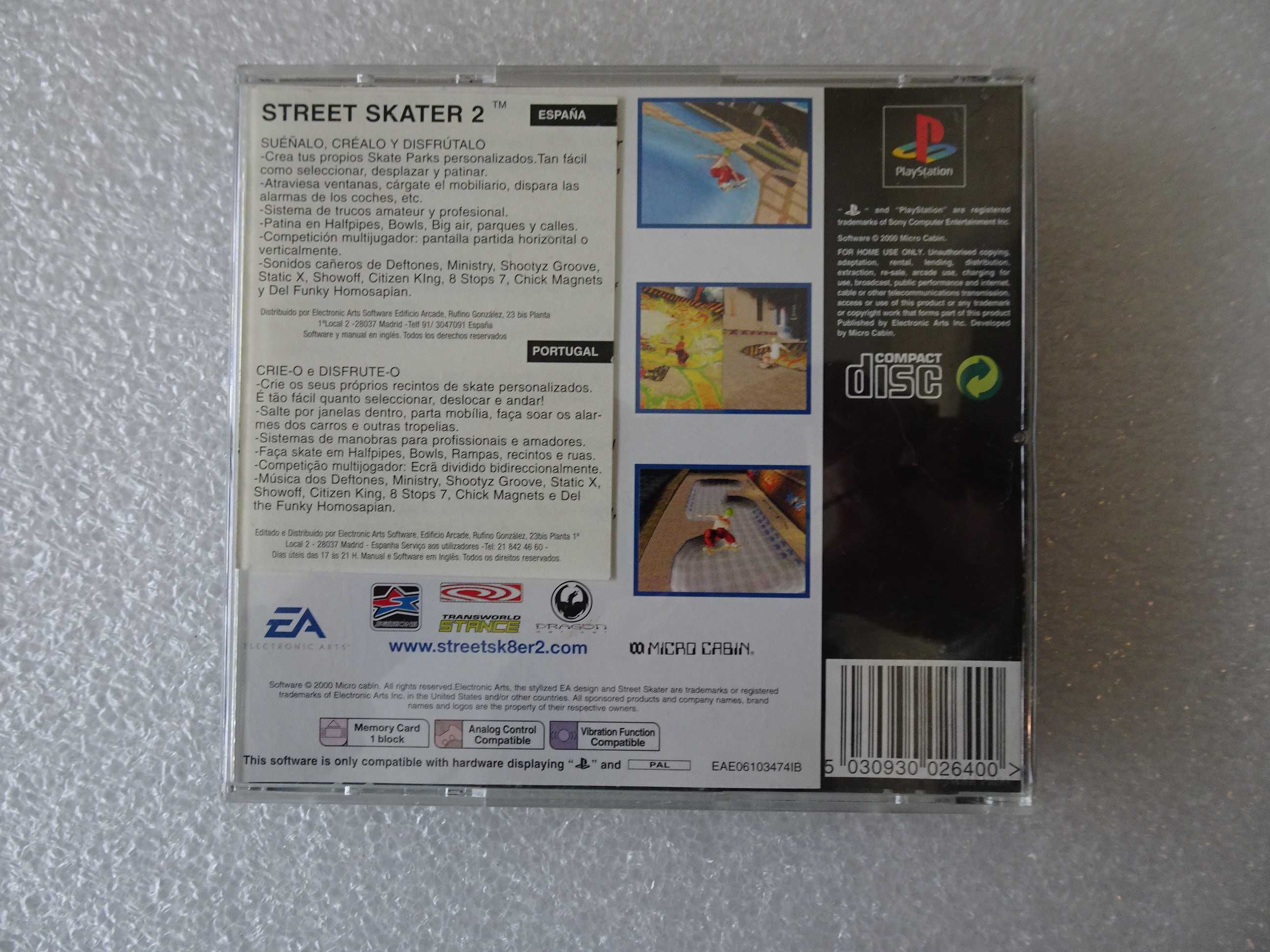 Jogo Playstation 1 - PS1 - Street Skater 2