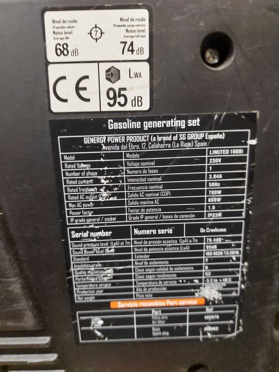 AGREGAT PRĄDOTWÓRCZY Generator inwerterowy 800 W