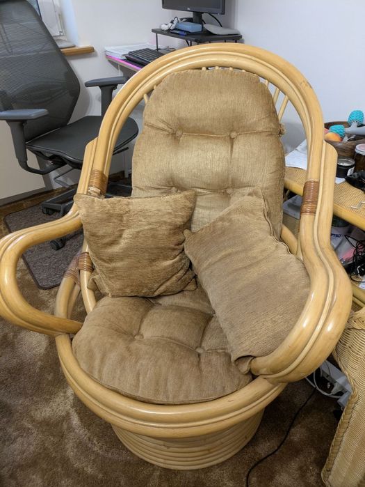 2 szt. Foteli ratanowych wygodnych