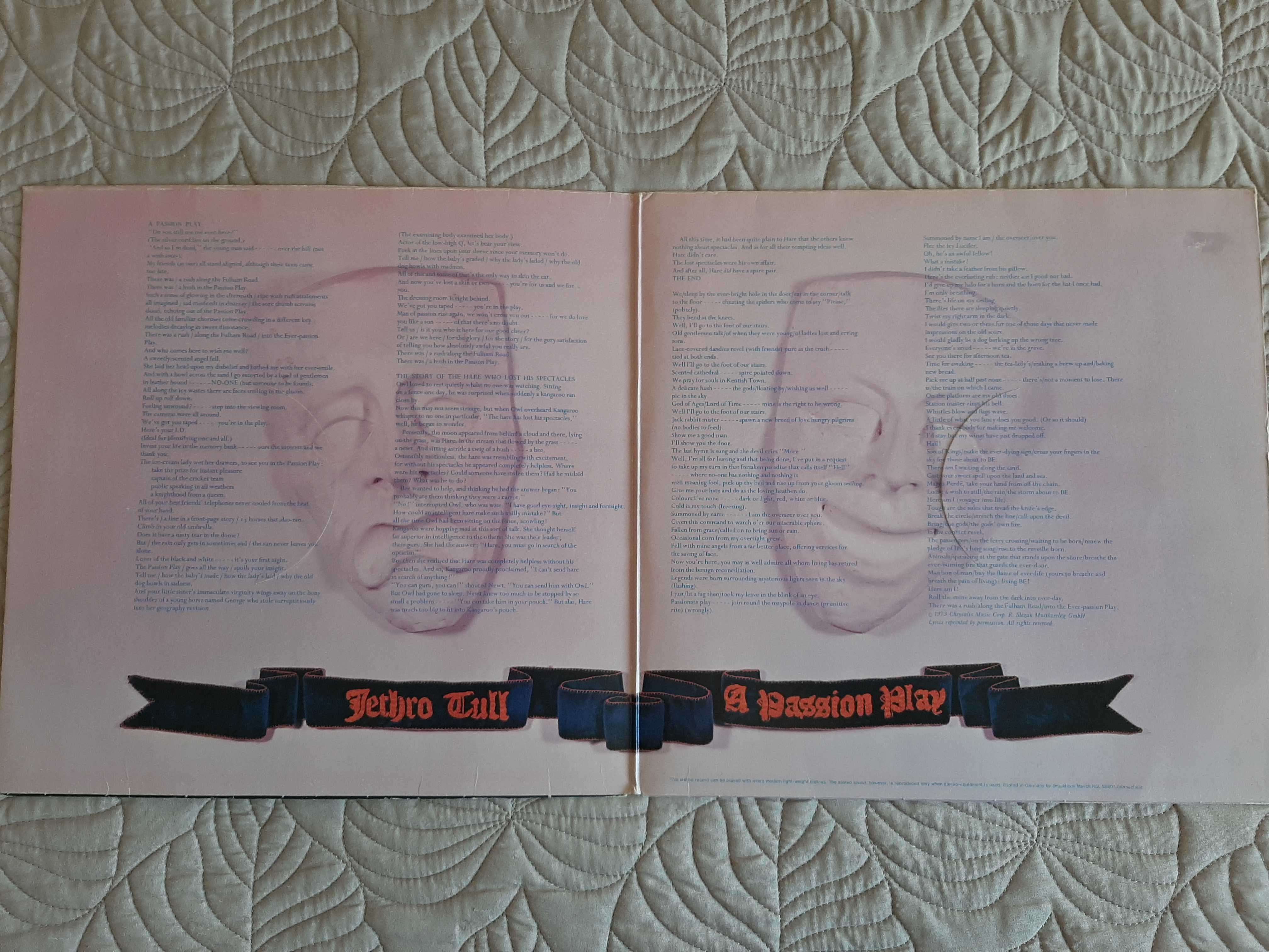 Jethro Tull - A passion Play - Germany - Vinil LP