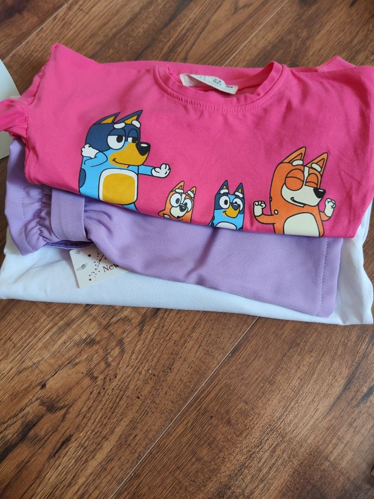 T-shirt Bluey i zestaw z kokardą