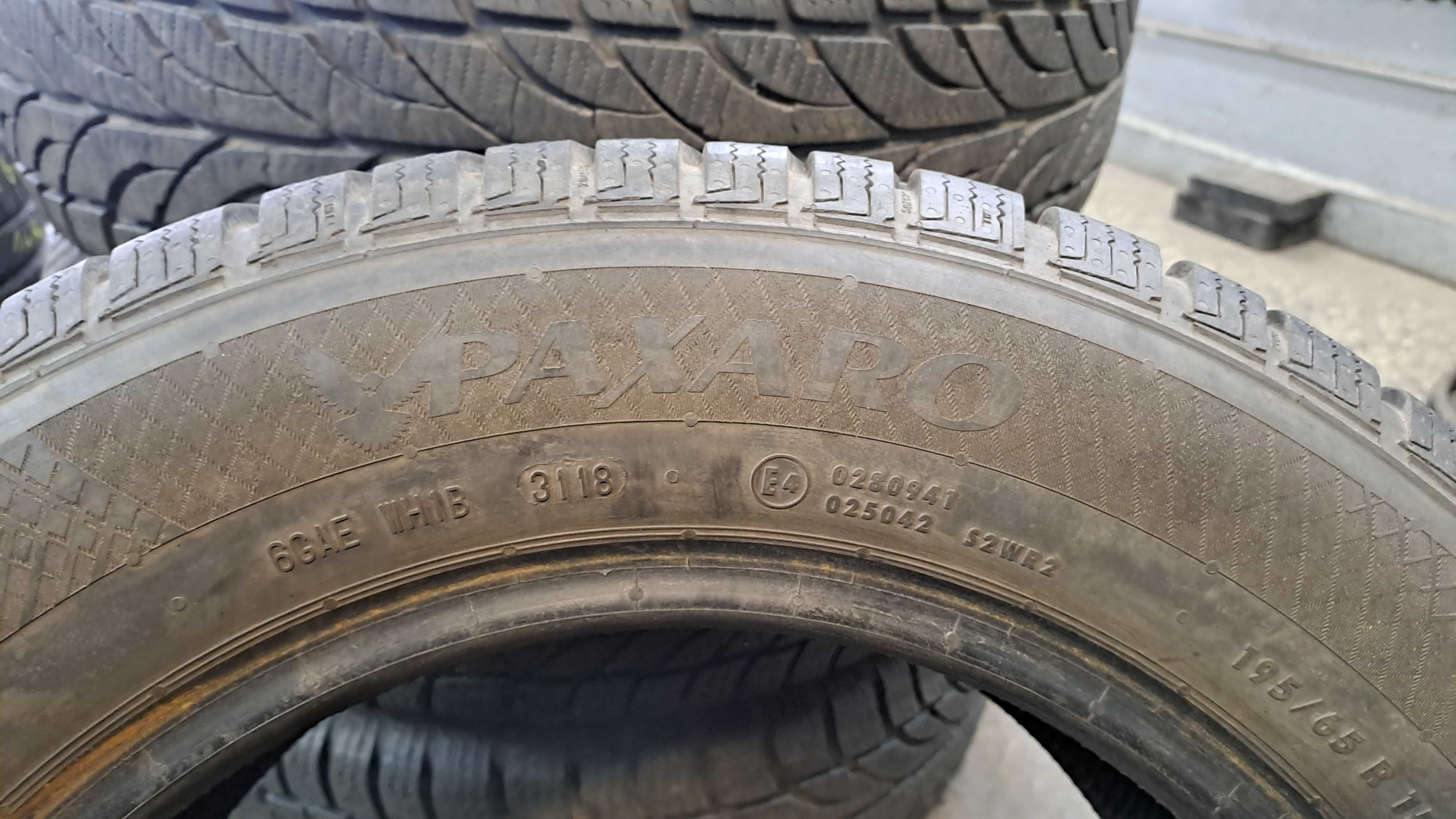 195/65r15 paxaro opony zimowe uzywane 7mm 2szt lub 4szt