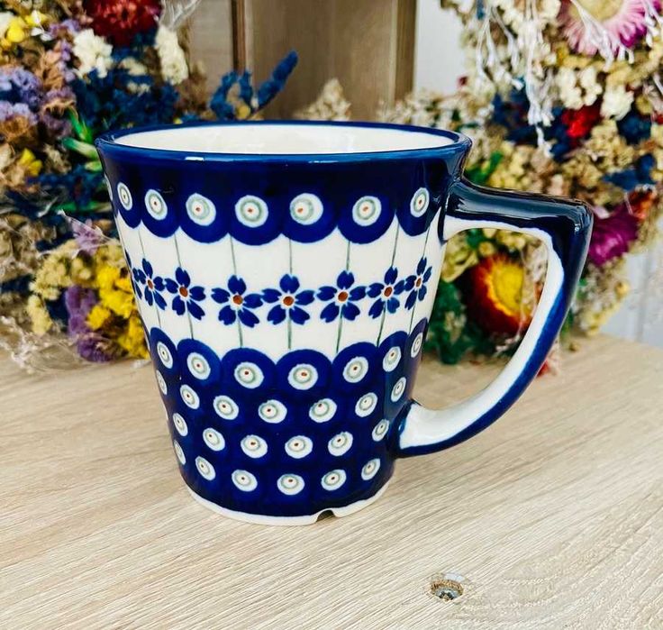 Ceramika Bolesławiec. Kubek 350 ml 166A (9050)