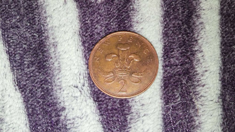 Монета (2 NEW  PENCE). 1791 р. В хорошому стані.