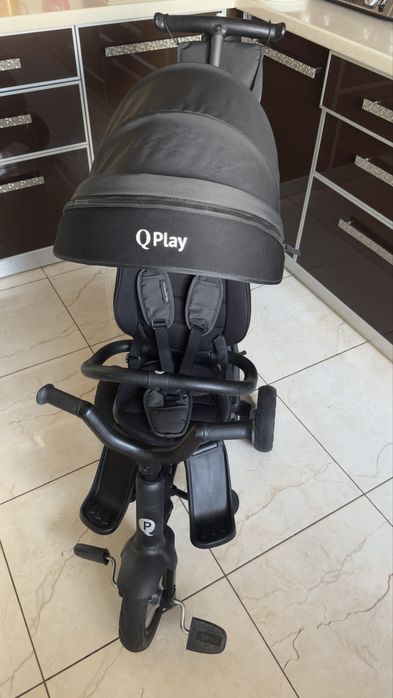 Велосипед складаний триколісний дитячий Qplay Nova+ Rubber Red