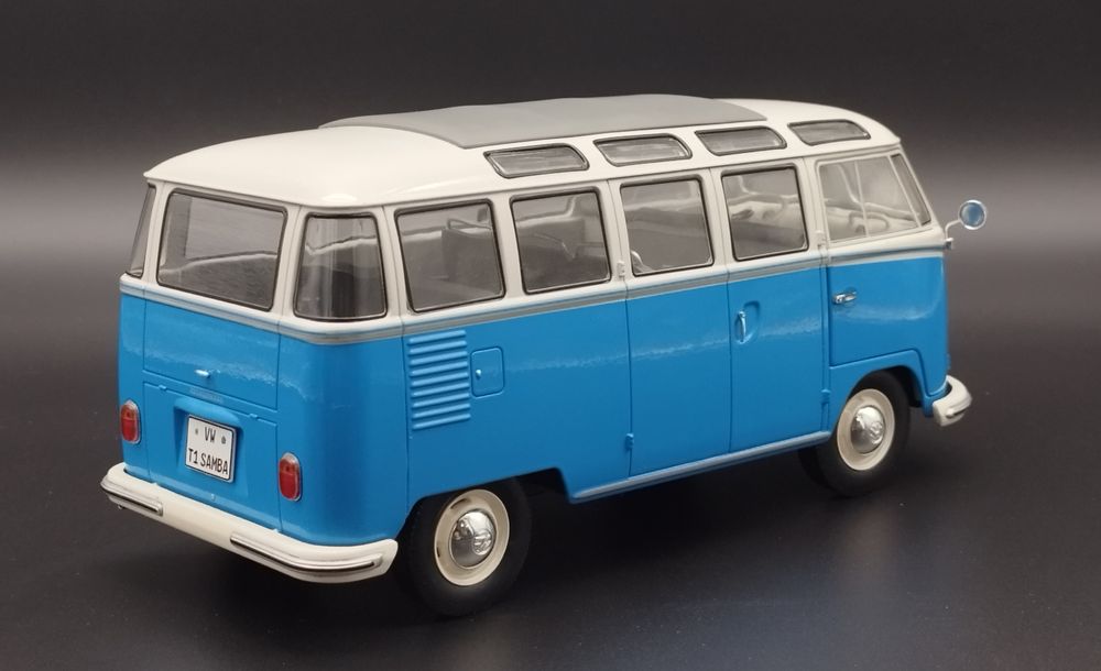 1:18 Solido Volkswagen VW T1 Samba BUS 1962 Blue/White 1:18