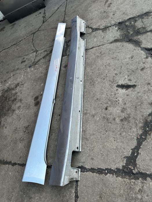 Progi zewnętrzne e60 sedan Nakładki progowe progowe Silbergrau Metalic