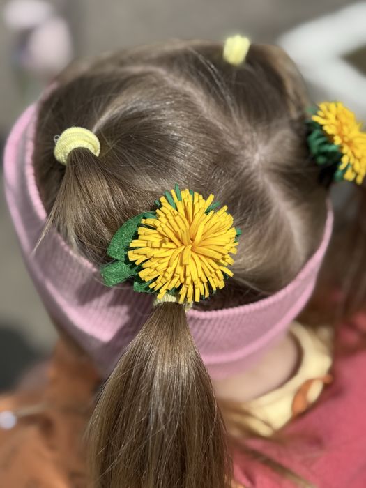 Заколки кульбабки