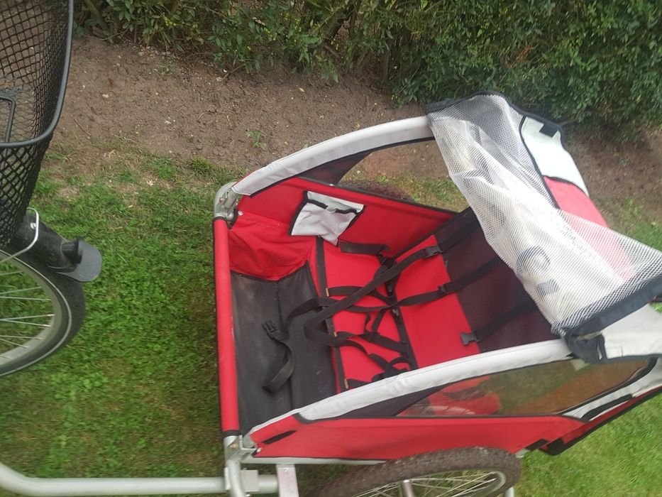 Niemiecka przyczepka rowerowa 40kg  riksza do roweru wózek