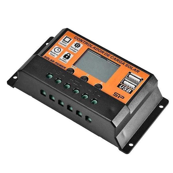 Controlador de Carga Solar -  com dupla porta USB Mppt/pwm