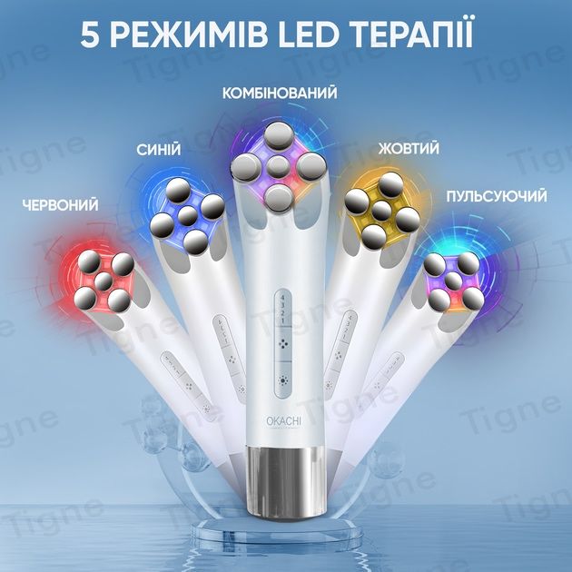 Микротоковый массажер для лица OKACHI GLIYA OG-5832