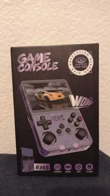 Consola Portátil Retrô R36 - Roxo - Nova!!