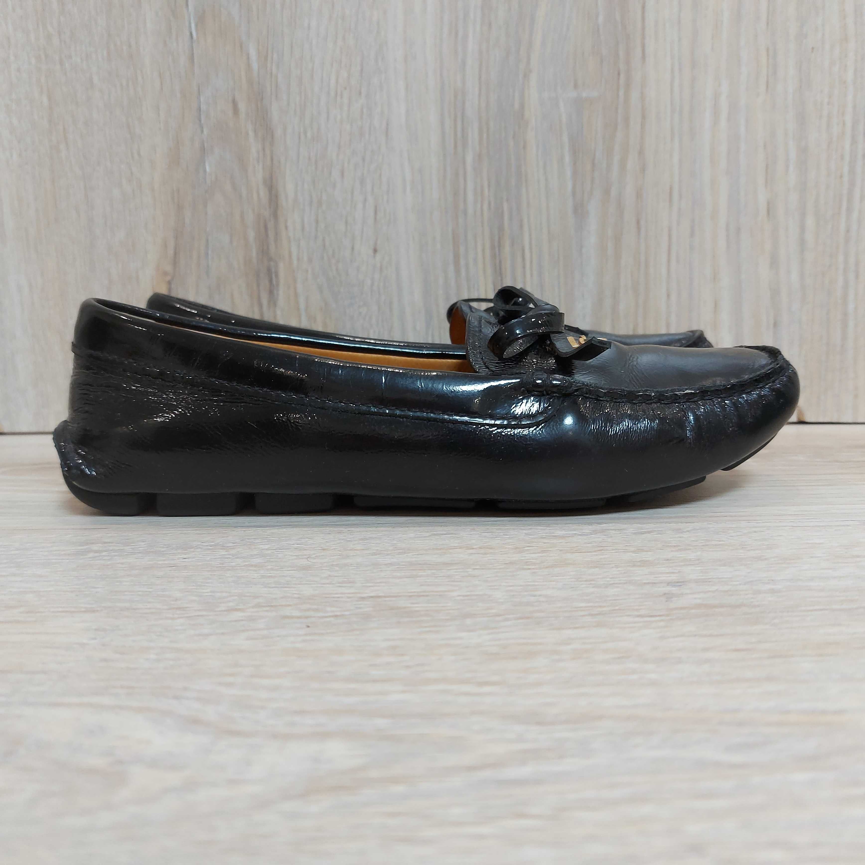 Кожаные балетки PRADA Auth Luxury Slipper Loafer оригинал