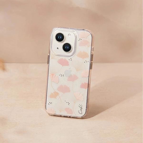 Etui Uniq Coehl Meadow na iPhone 14 Plus - różowe