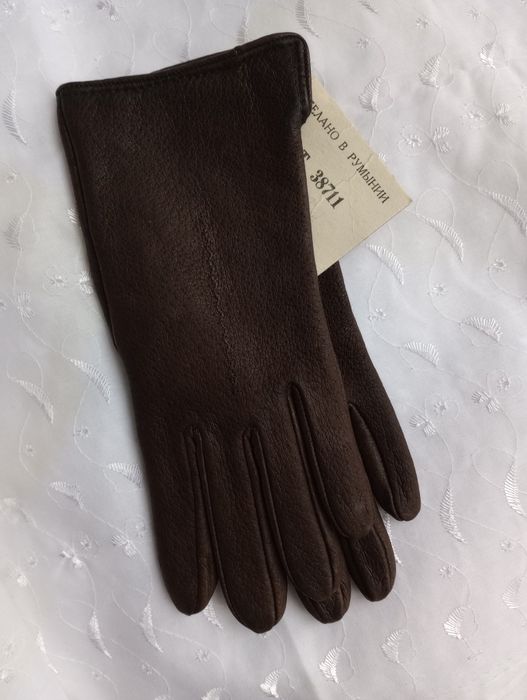 Жіночі кожані перчатки, розмір 7 , Румуні
