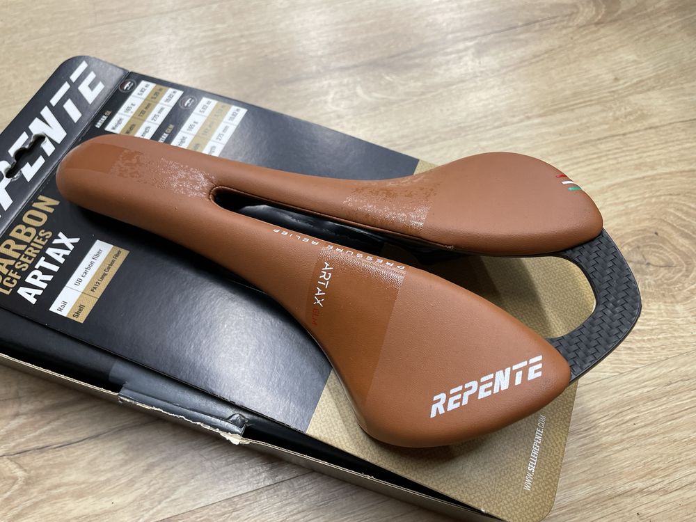 Siodło Selle Repente GLM Brown Carbon, szosa, Gravel,Mtb