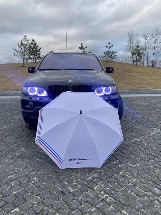 Зонт BMW motorsport ///M, парасолька BMW, білий зонт BMW