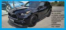 Toyota Highlander Toyota Highlander Hybryda,7 os. Sal.PL F. VAT 23% rej. 2024r.