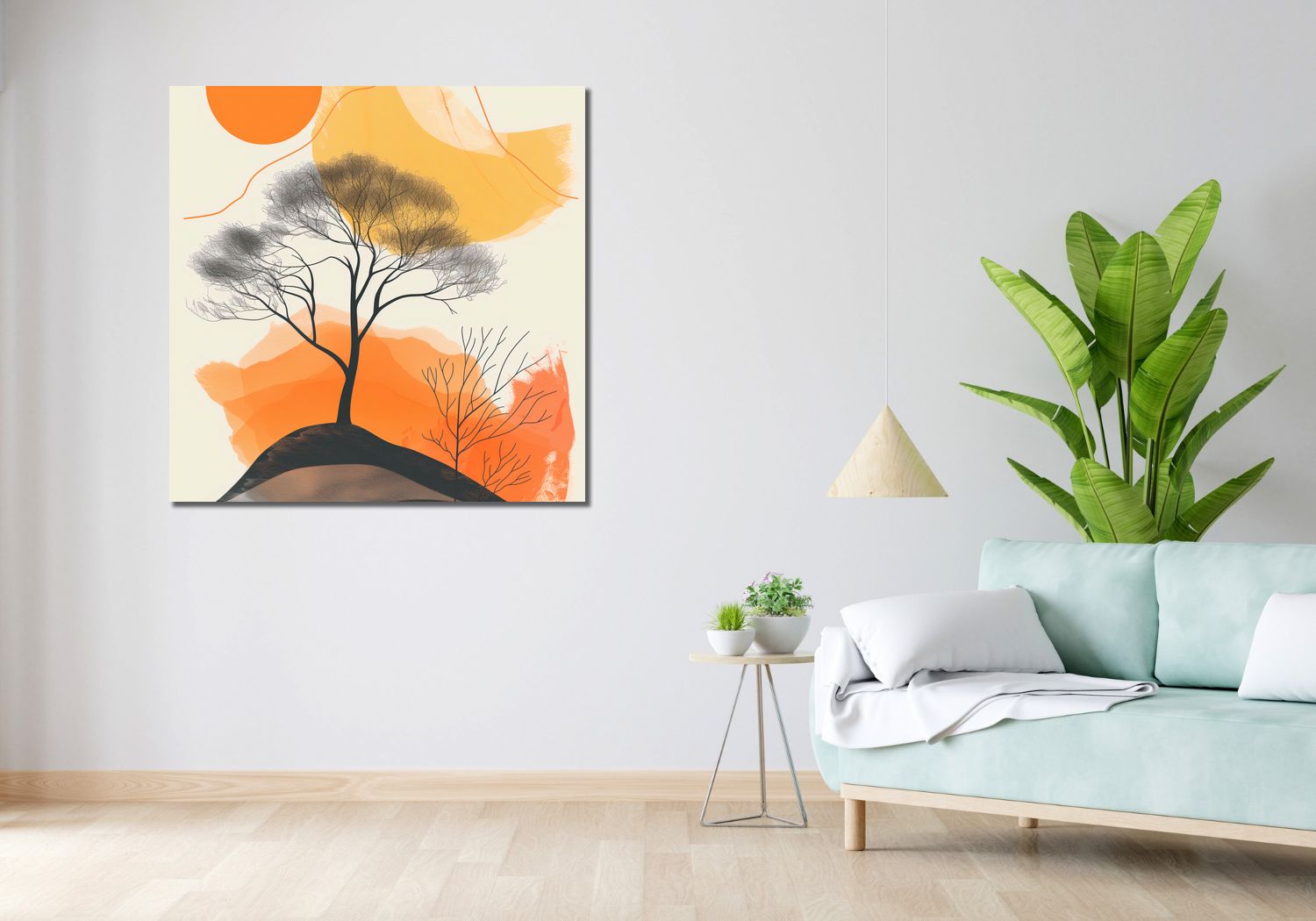 Obraz 100x100cm Drzewo Na Przestrzeni