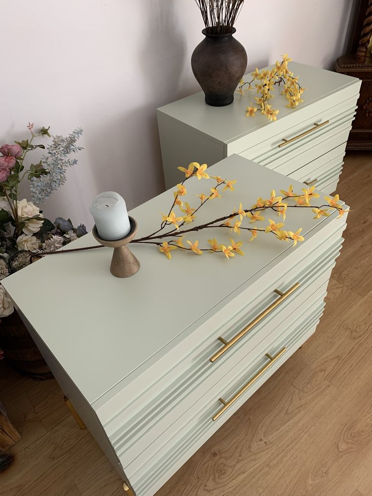 Dwie stylowe komody IKEA– miętowa elegancja w nowoczesnym wydaniu!