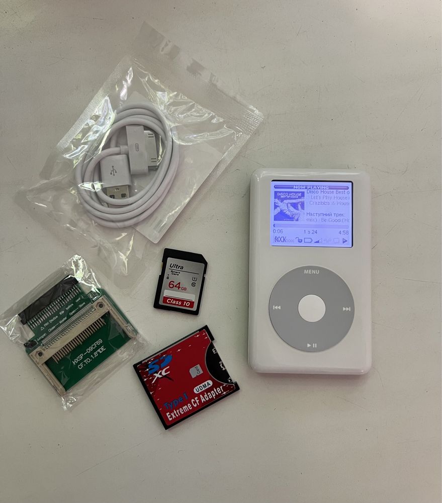 iPod Classic 4 20gb+Flash Mode 64gb