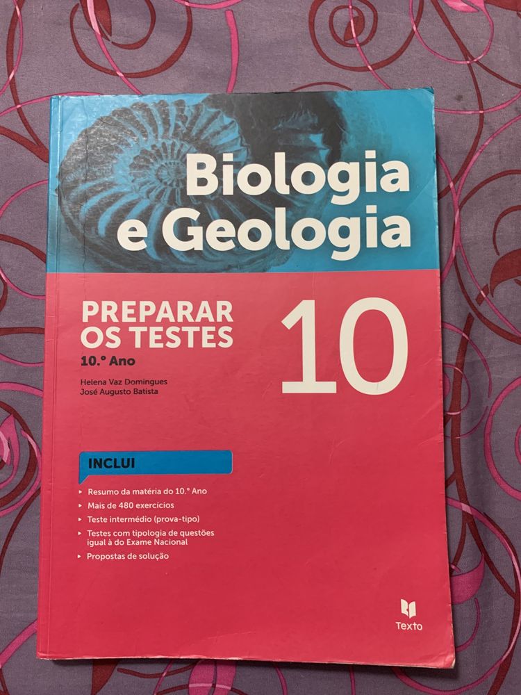 livro preparar os testes biologia e geologia 10. ano