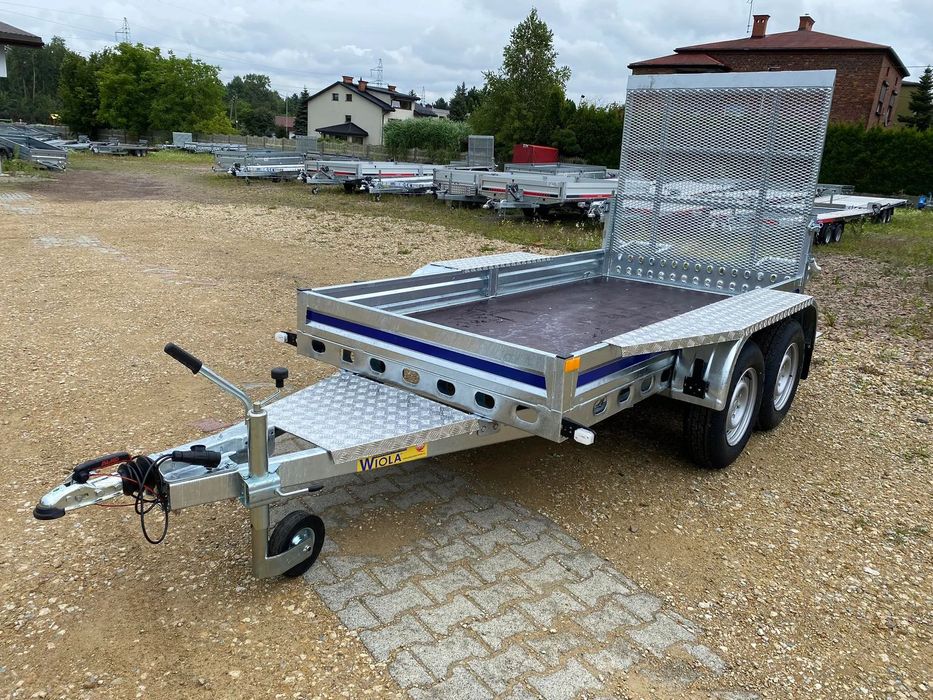 Wiola B2630  Przyczepa do przewozu minikoparki budowlana 2700DMC 292x142 DOSTAWA