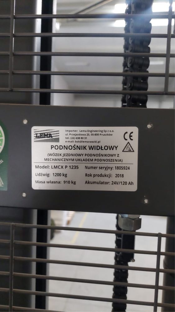 Wózek elektryczny 2 szt z podestem LEMA LMCXP 1235 - nowy !