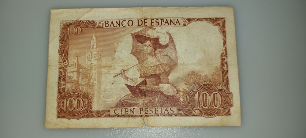 Nota de cem pesetas 1965