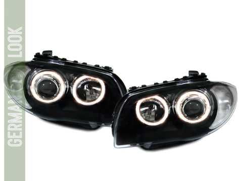 Faróis dianteiros Angel Eyes para BMW Série 1 E81 E82 E87 E88