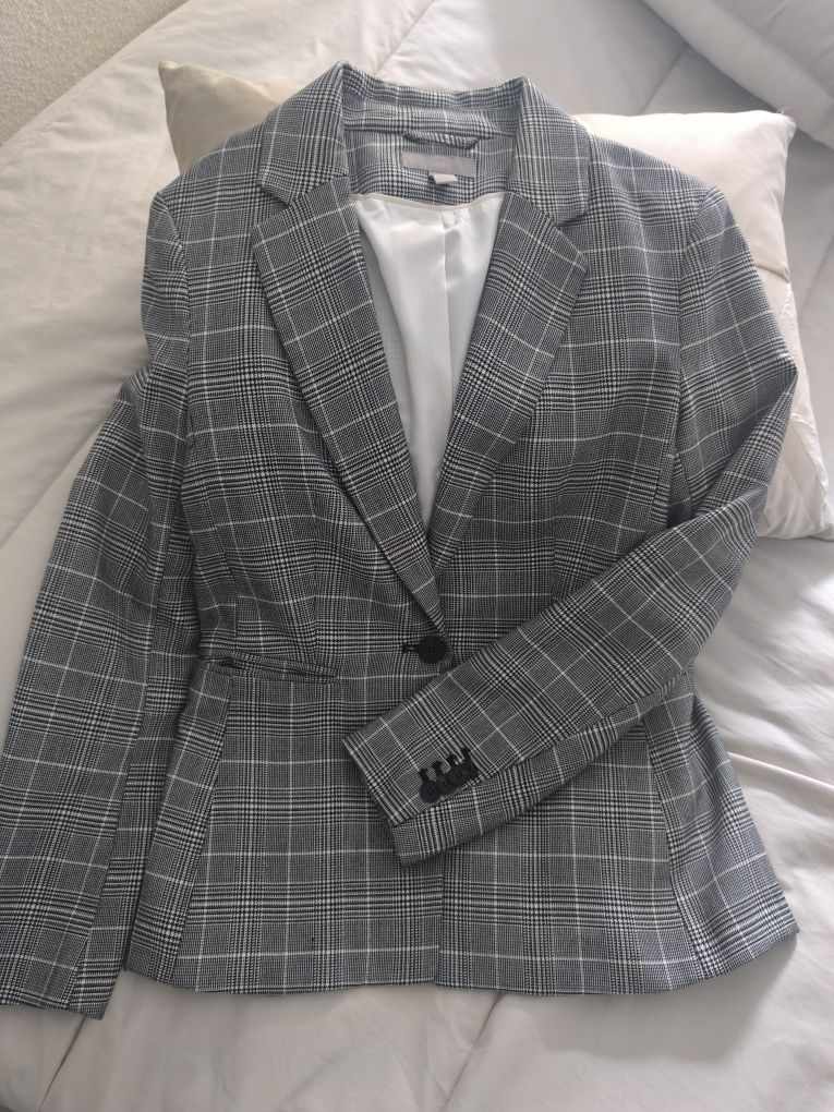 Blazer preto e branco