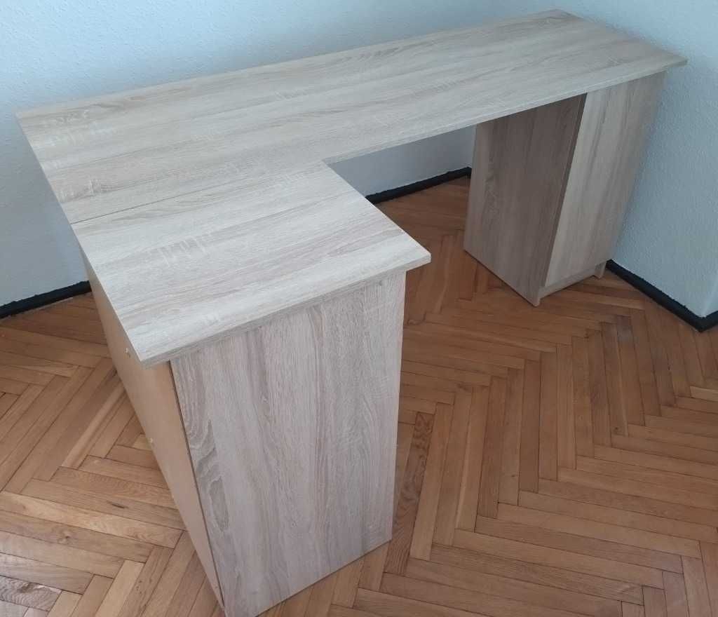 Biurko narożne dąb sonoma lewe