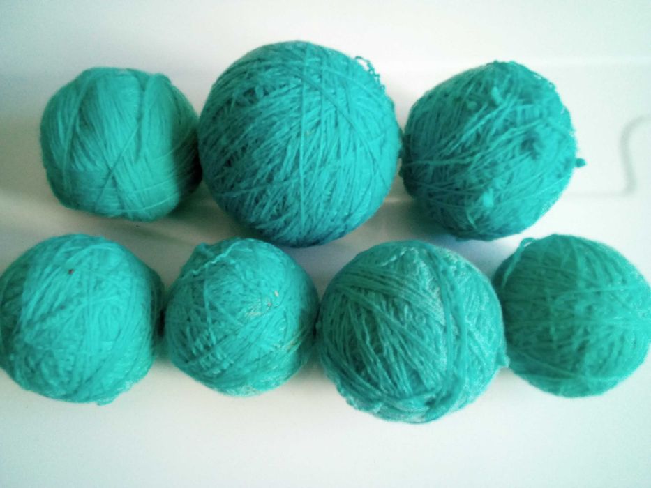 Пряжа в клубках для  вязания.