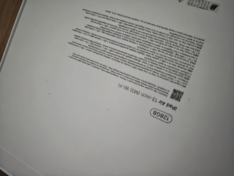 Nowy iPad Air 13 M3 wifi 128gb gwarancja rok