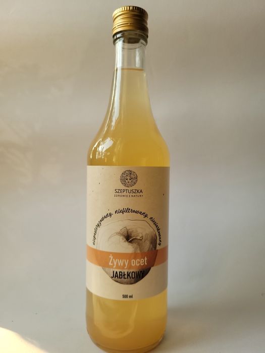 Ocet jabłkowy, żywy z matką! Najlepszy