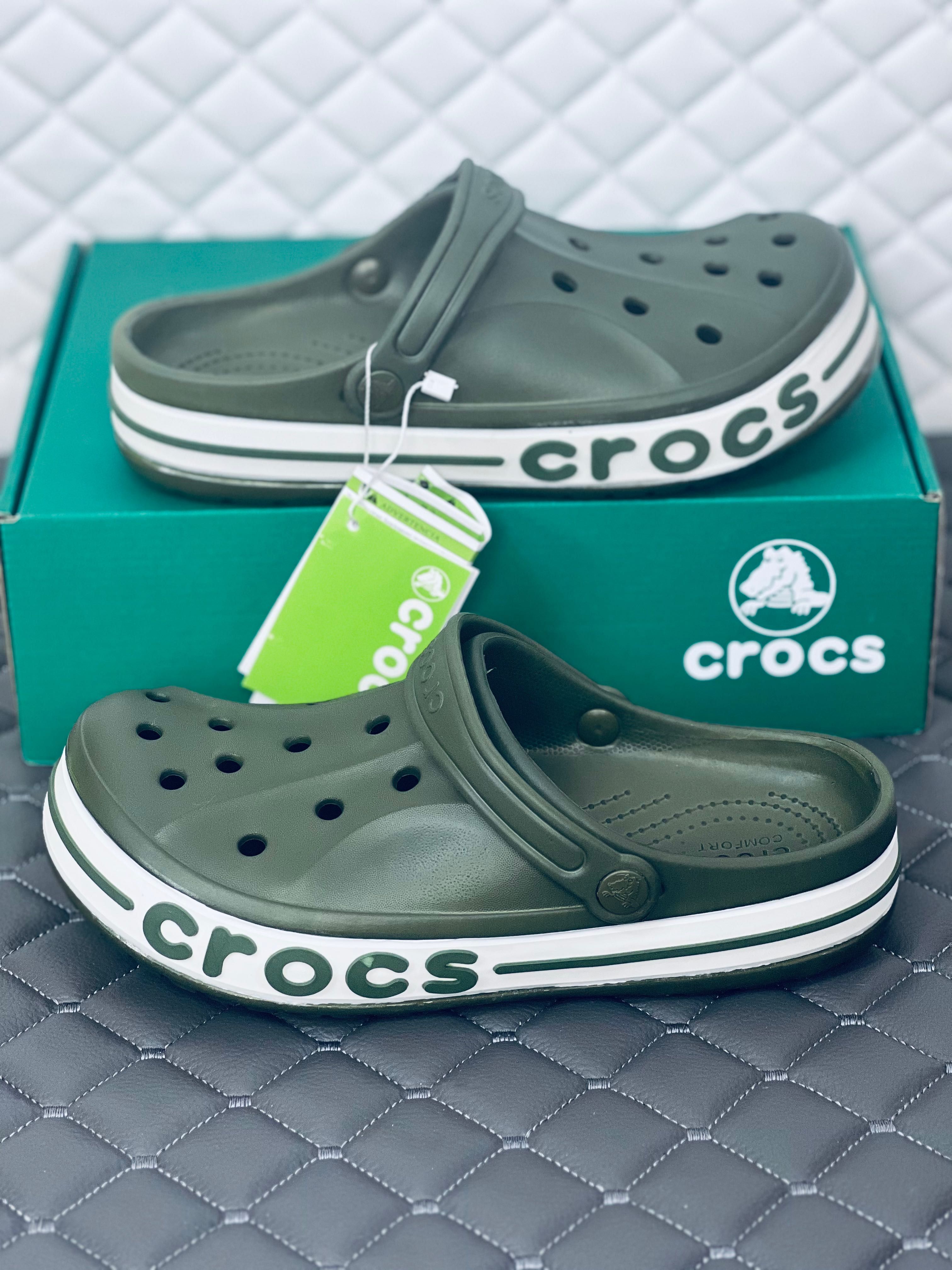 Crocs crocsband bayaband cloc khaki кроксы женские летние хаки