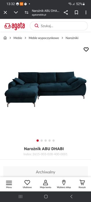 Narożnik abu dhabi agata