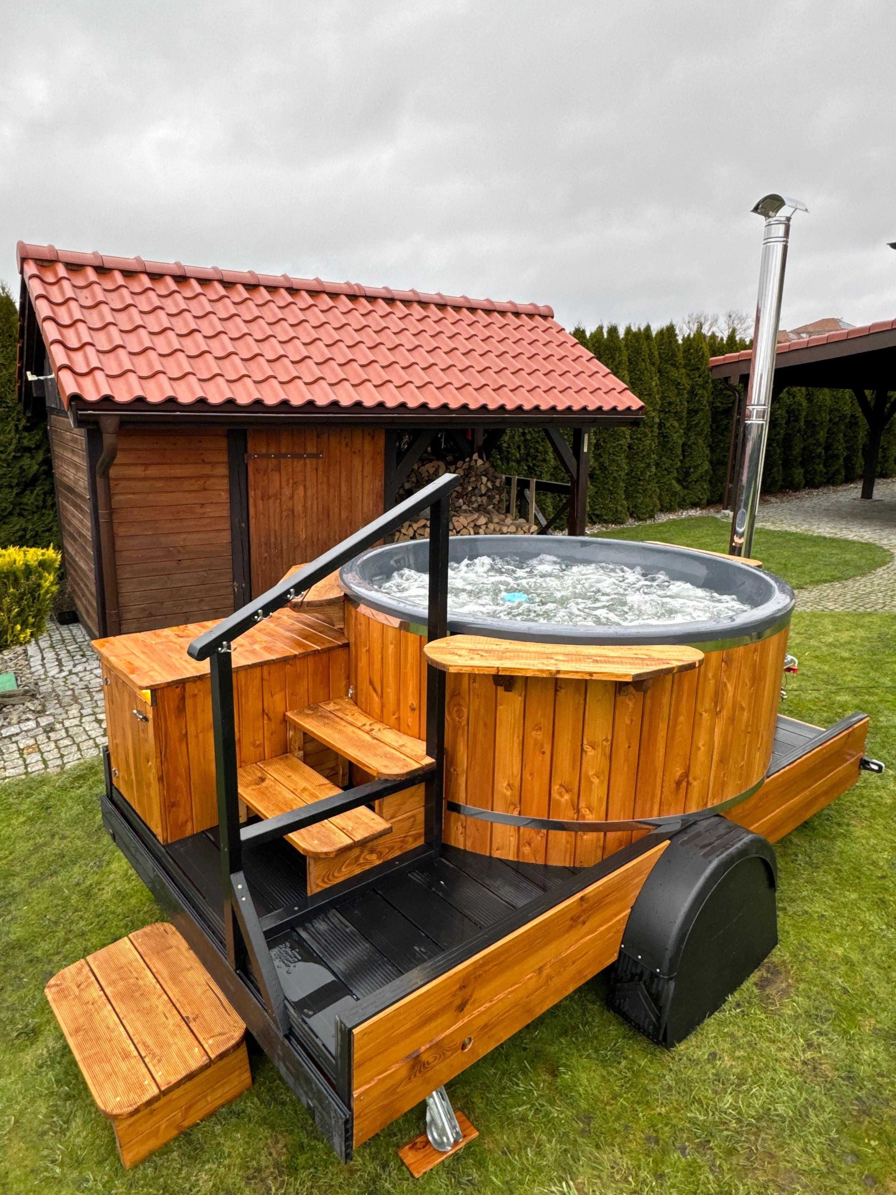 Wynajmę balię mobilną-jacuzzi, saunę mobilną Warmia Mazury