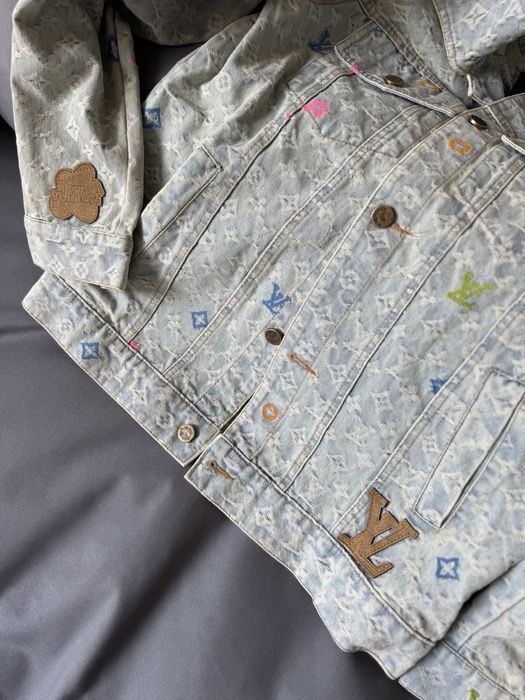 Джинсова куртка джинсовка Louis Vuitton жіноча кофта рубашка луи витон