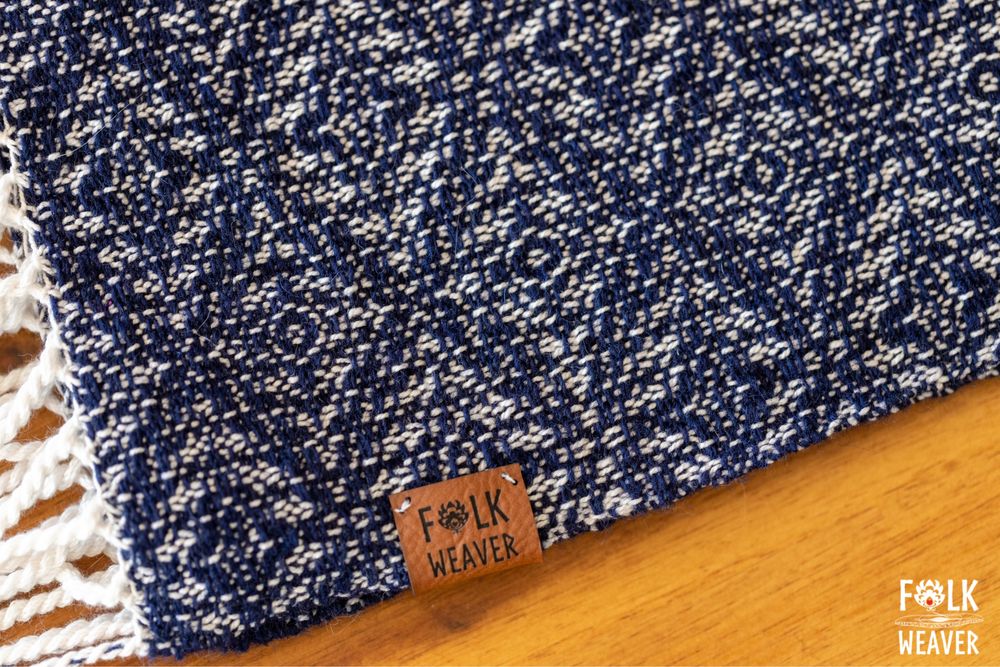 Ręcznie tkany szal Folk Weaver „Zmierzch” rękodzieło szalik handmade