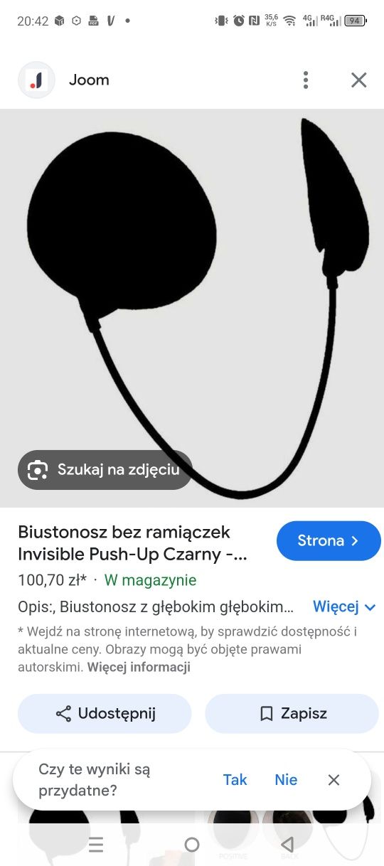 Biustonosz bez ramiączek c d